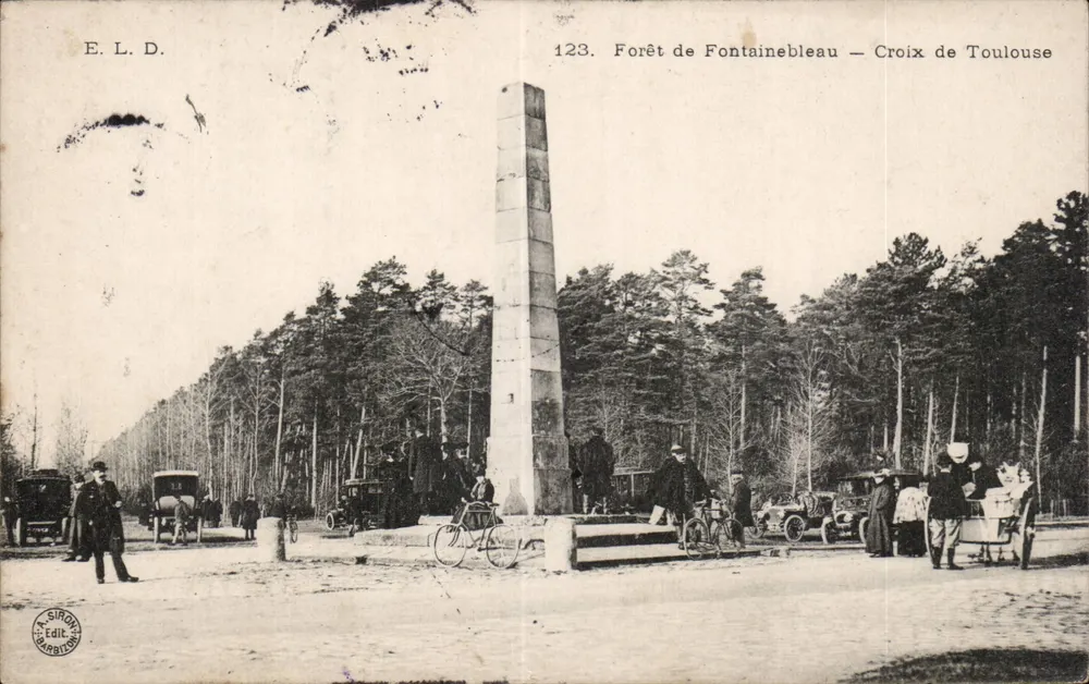 Forêt de Fontainebleau — Kreuz von Toulouse — E.L.D. n°123 - Vorderseite