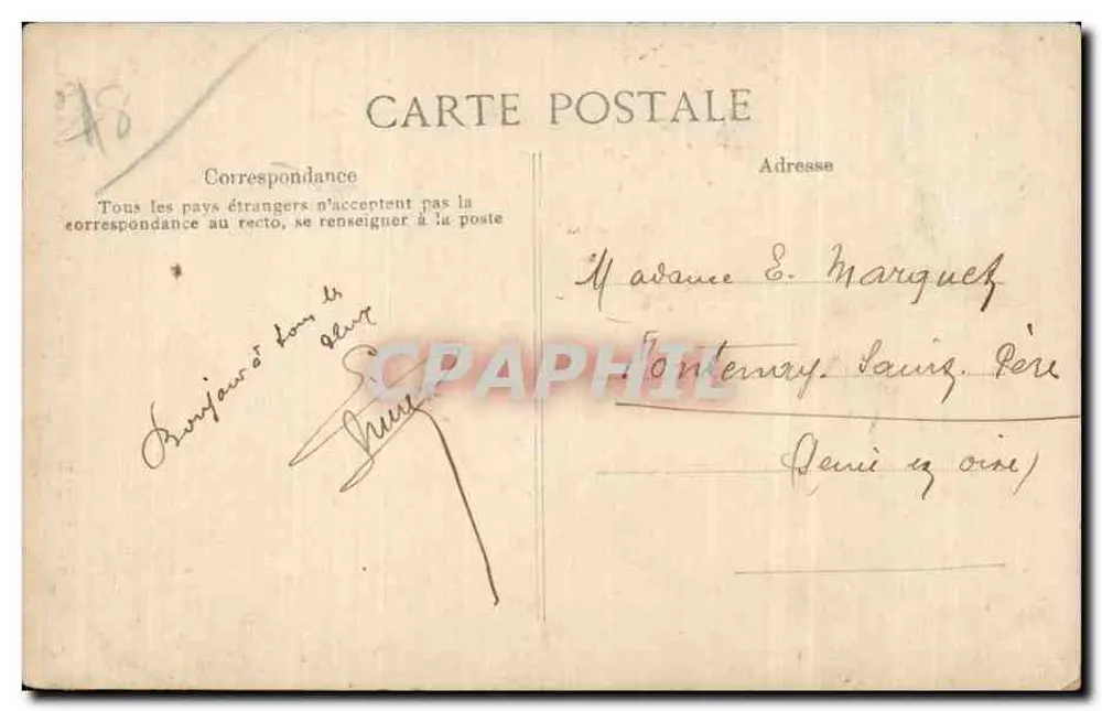ESCOLA DE SAINT-CYR — Interior da Capela — Editor E.P.D. n°13 - Verso