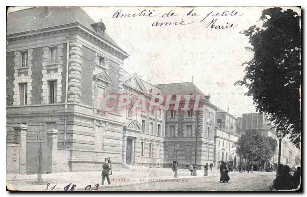 Versailles — O Palácio de Justiça — editor Morin, n°50 - Frente