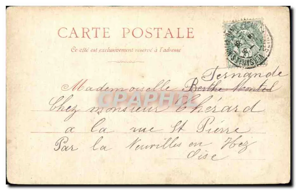 Versailles — O Palácio de Justiça — editor Morin, n°50 - Verso