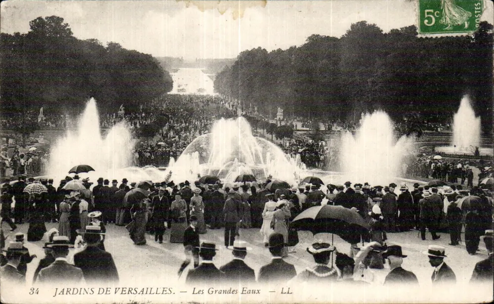 Jardins de Versailles — As Grandes Eaux — LL, n°34 - Frente