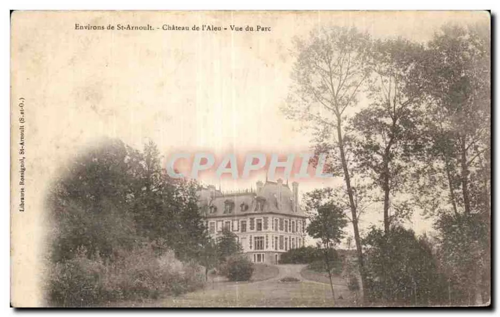 Um St-Arnoult - Schloss l'Aleu - Blick auf den Park - Librairie Rouignoil (St-Arnoult) - Vorderseite