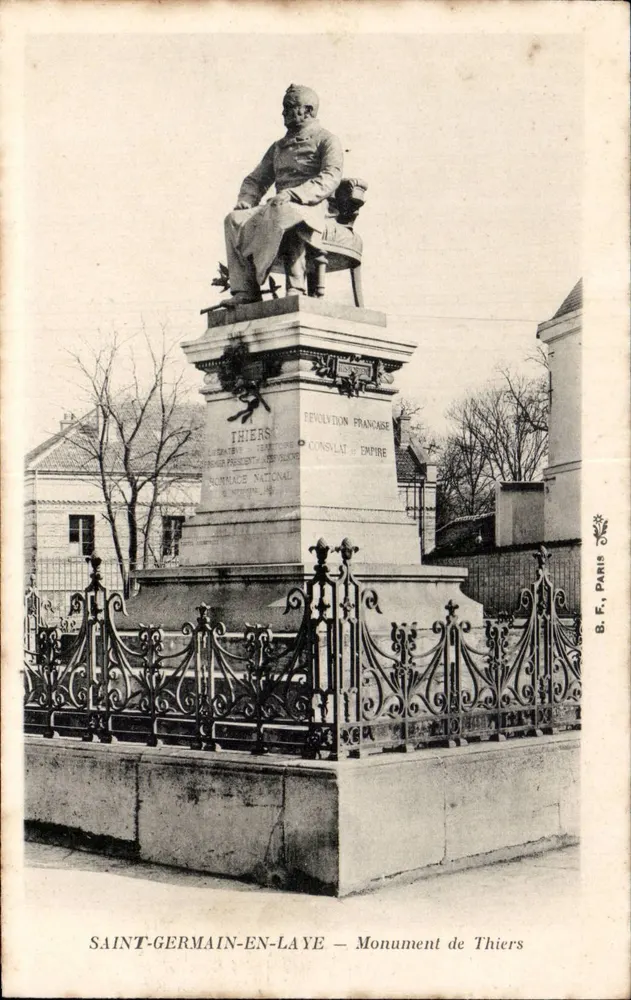 Saint-Germain-en-Laye — Monumento de Thiers — B. F., Paris - Frente