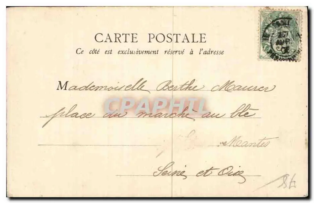 Saint-Germain-en-Laye — Monumento de Thiers — B. R. Paris - Verso