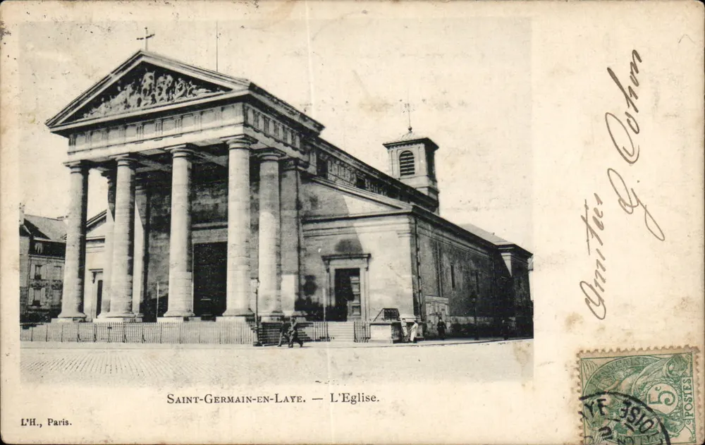 Saint-Germain-en-Laye — A Igreja — L.H., Paris. - Frente