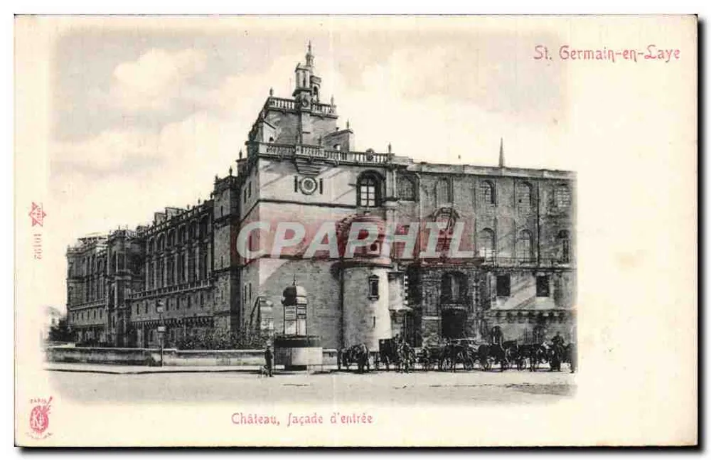 Castelo, fachada de entrada — St. Germain-en-Laye — Paris, n° 78 - Frente