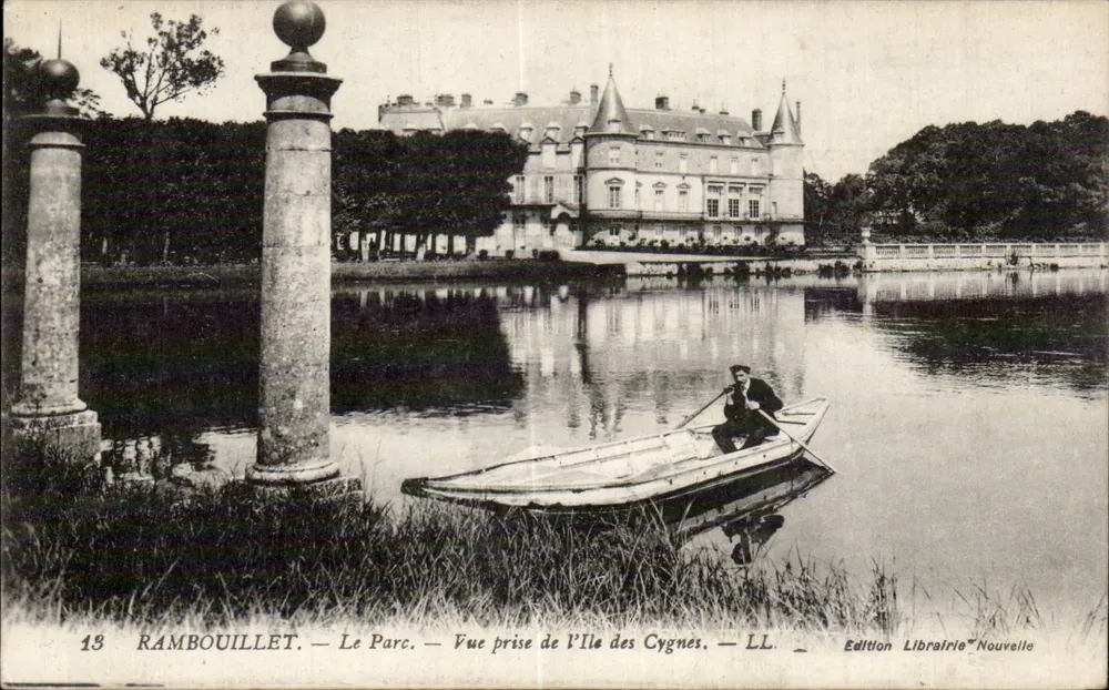 Rambouillet — Der Park. Ansicht vom Insel der Schwäne — Édition Librairie Nouvelle - Vorderseite
