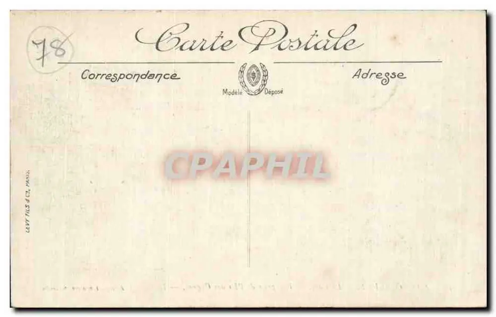 Rambouillet — Der Park. Ansicht vom Insel der Schwäne — Édition Librairie Nouvelle - Rückseite