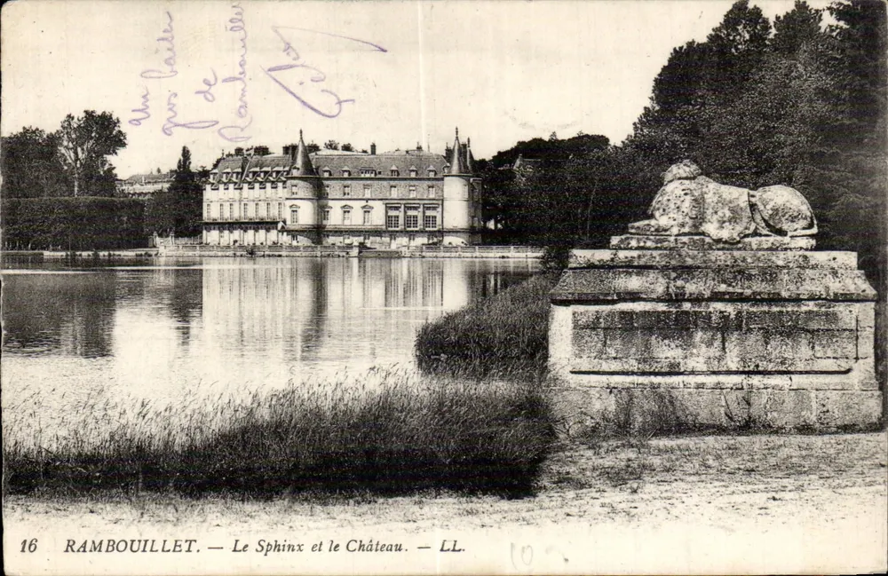 Rambouillet — O Esfinge e o Castelo — LL. n°16 - Frente