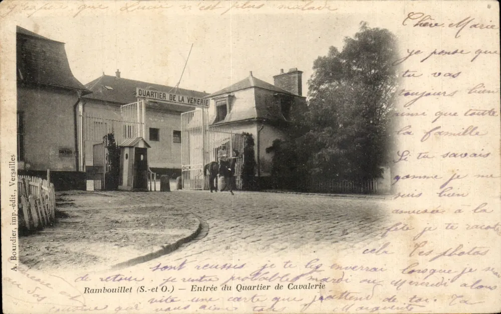 Rambouillet (S.-et O.) — Eingang zum Reiterquartier — A. Boudier, Verlag, Versailles - Vorderseite