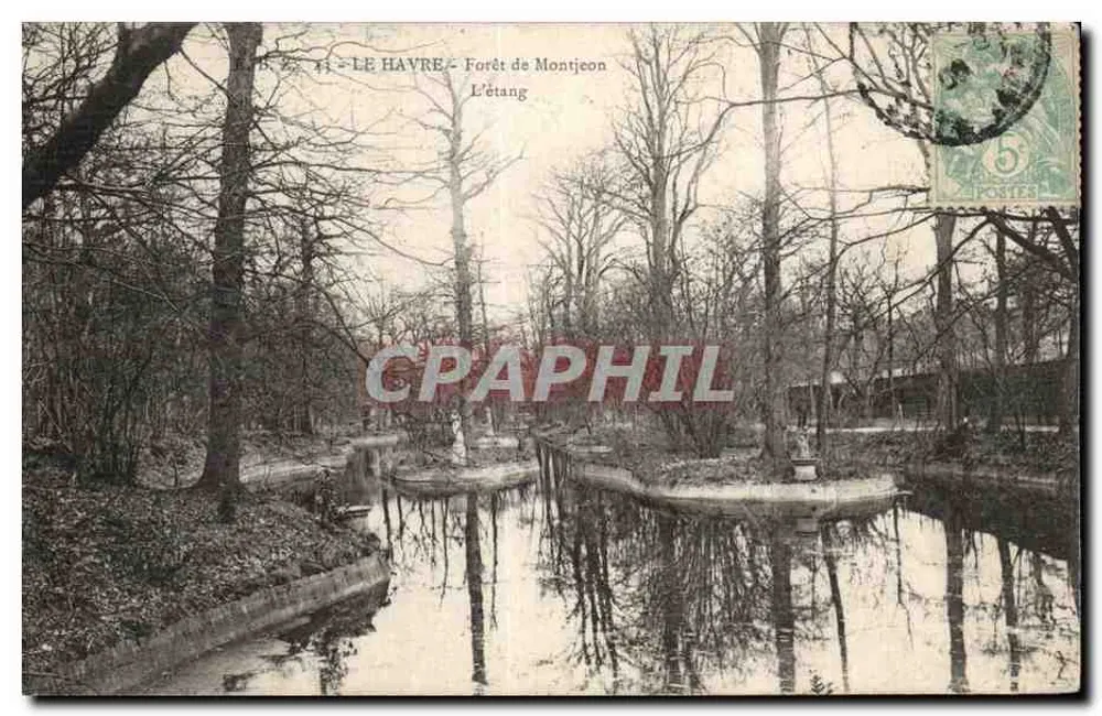Le Havre - Bosque de Montjeon - El Estanque - Anverso