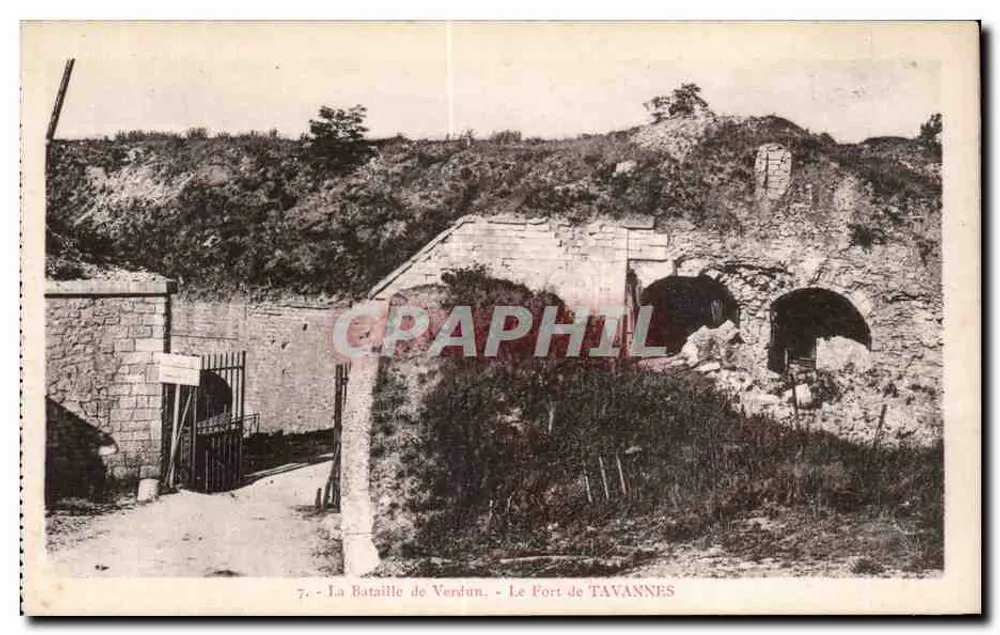 Der Schlacht von Verdun — Das Fort von TAVANNES — Foto Verdun - Vorderseite