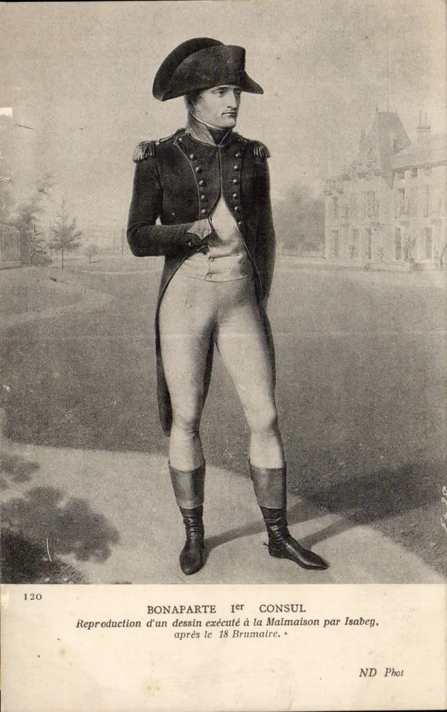 Bonaparte 1. Konsul — Nachbildung eines Zeichnungs von Isabey aus Malmaison — ND Phot, Nr. 120 - Vorderseite