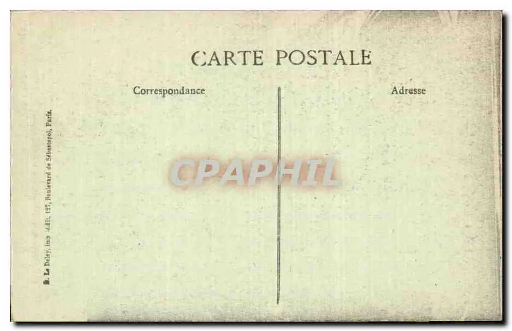 Verdun — Geschossenes Haus der Rue de la Belle-Vierge — 58. Serie, Nr. 1429, Verlag J'Unis - Rückseite