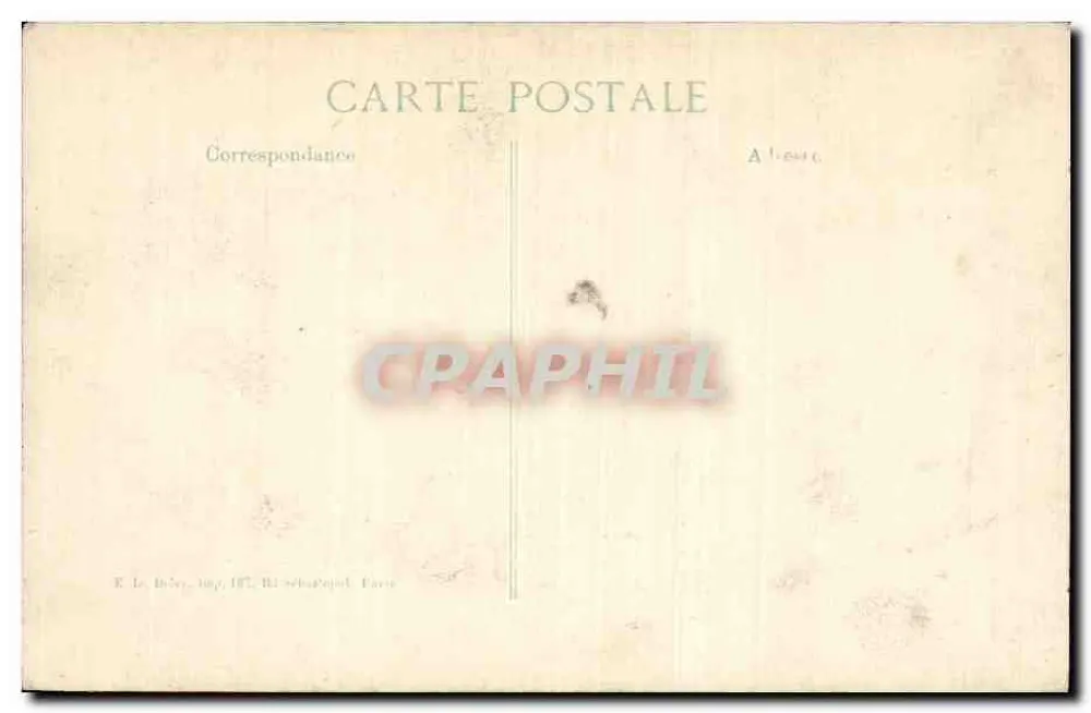 Reims — Rue de Lille — destruição após guerra — editor B.L.D. - Verso