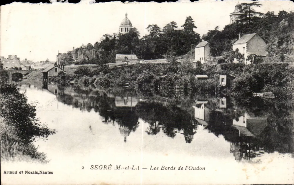 Segré (M.-et-L.) — As margens do Oudon — Artiaud et Nozais, Nantes - Frente