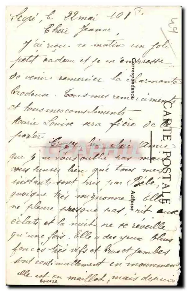 Segré (M.-et-L.) — As margens do Oudon — Artiaud et Nozais, Nantes - Verso