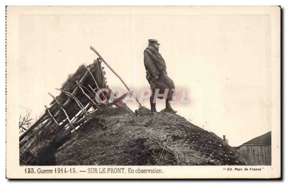Auf dem Front — Beobachtung — Ed. Pays de France n°153 - Vorderseite