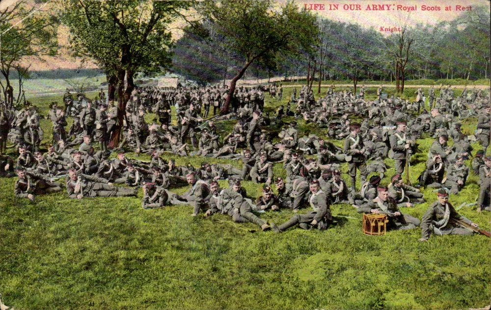 Royal Scots at Rest — Knight — M. Rallinger & Co. The Royal Series, London - Vorderseite