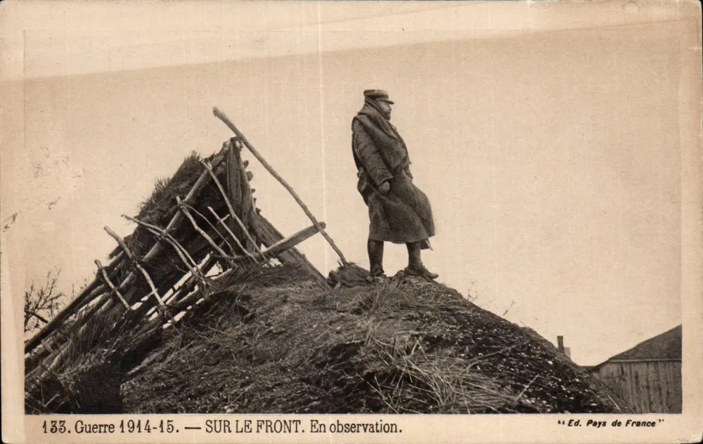 Auf dem Front — Beobachtung — Verlag Pays de France n°133 - Vorderseite