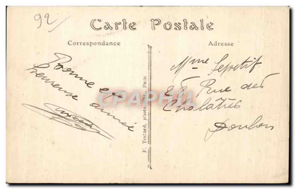 Sevres — Panorama próximo ao Parque dos Cabritos — E.M. - Verso