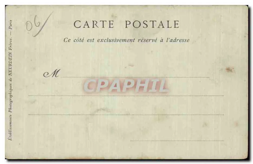 NICE. — Das Hotel und die Promenade des Anglais — Collections ND Phot, Nr. 496 - Rückseite