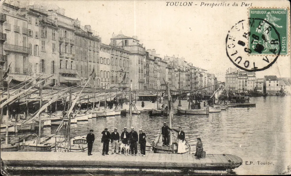 TOULON - Perspectiva do Porto — Ed. E.P. Toulon, n° 33 - Frente