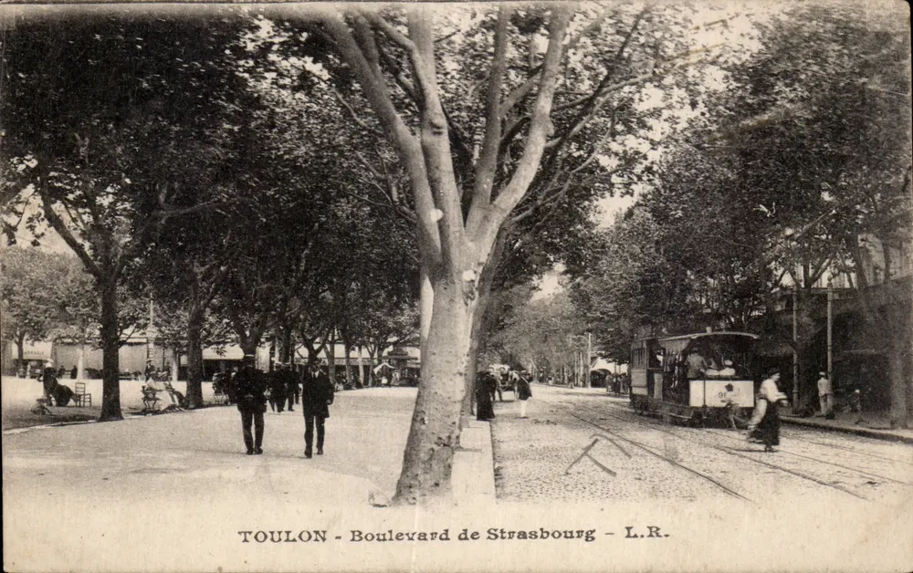 Toulon - Boulevard de Strasbourg — trem L.R. n°96 - Frente