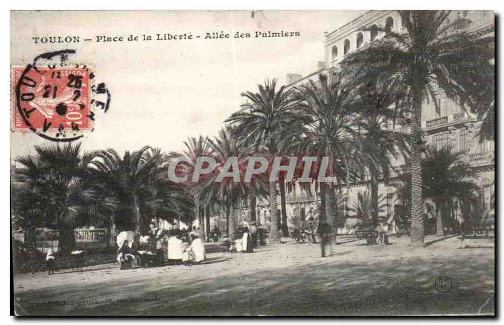 Toulon — Place de la Liberté — Allée des Palmiers - Vorderseite