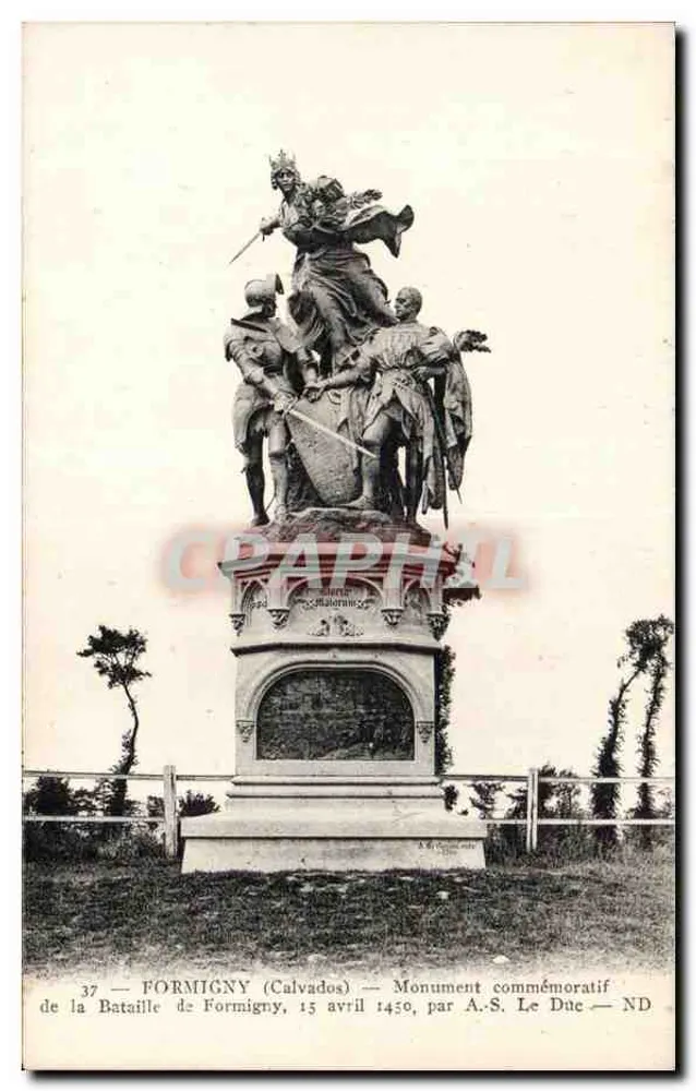 फॉर्मिग्नी (कैल्वाडोस) — फॉर्मिग्नी की लड़ाई के सम्मान के लिए स्मारक, 15 अप्रैल 1450, द्वारा ए.एस. ले डुक — संख्या 37 - आगे