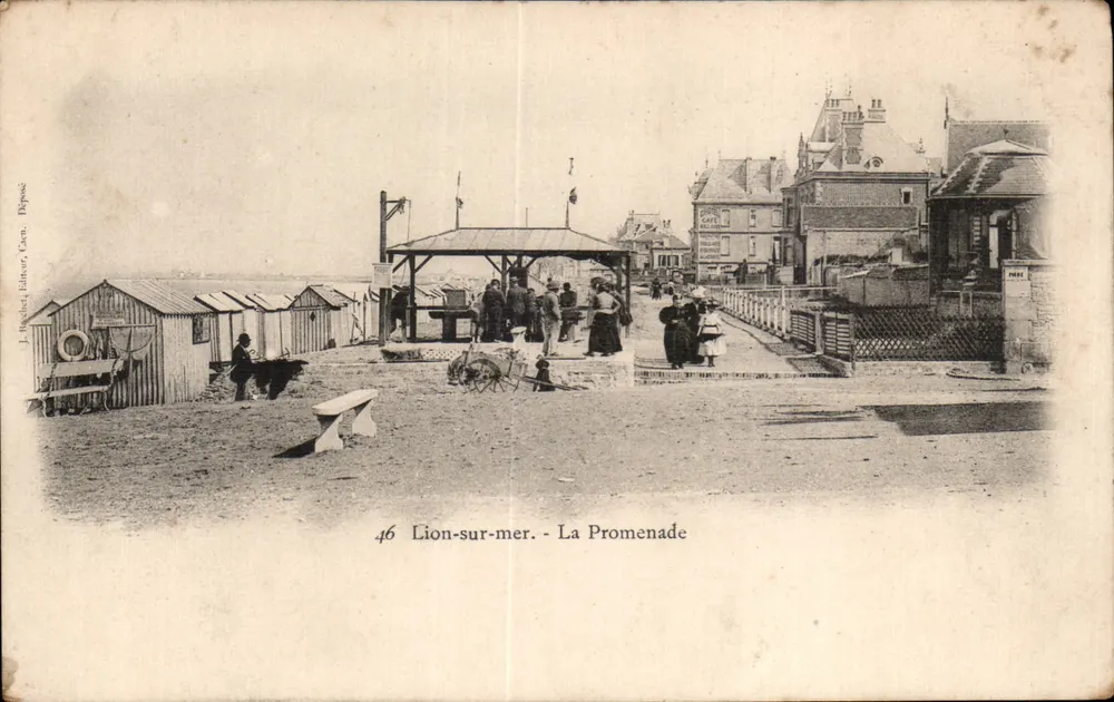 Lion-sur-mer - A Promenade — editor J. Hachet, n°46 - Frente