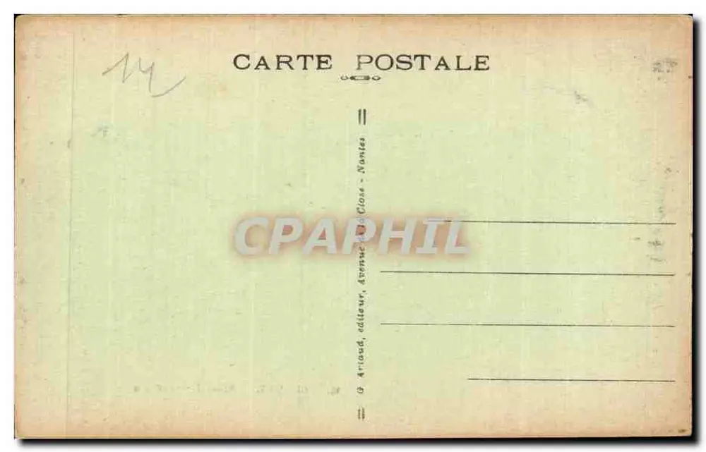 Lisieux — Praça Victor-Hugo — Ariand, editor, Nantes - Verso