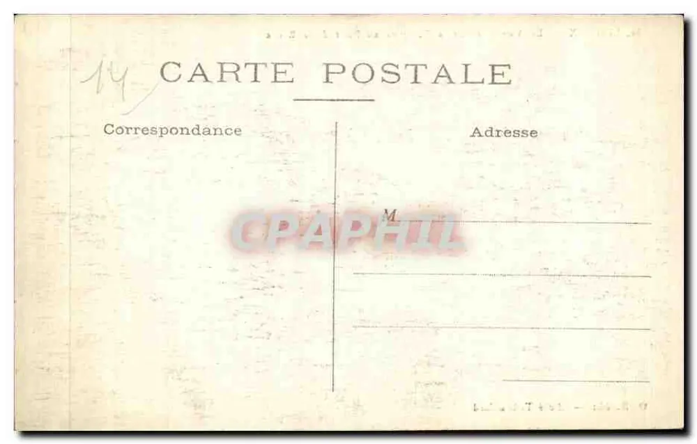 Lisieux — Das Weben auf der Touques am Pont de la Barre — O. B. Verlag — Tribouillard Cliché - Rückseite