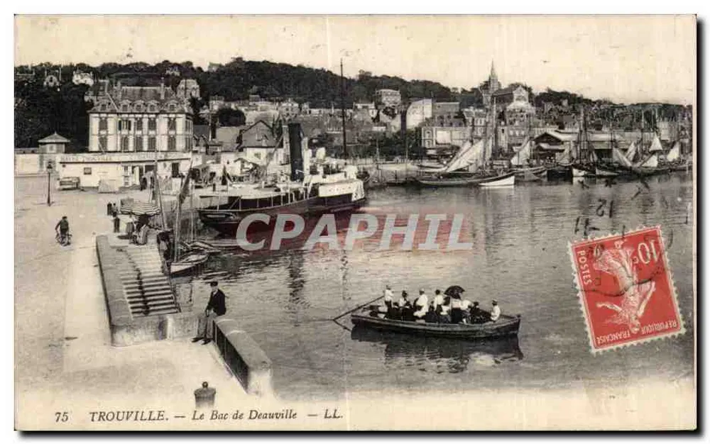 Trouville — O Barco para Deauville — LL. n°75 - Frente