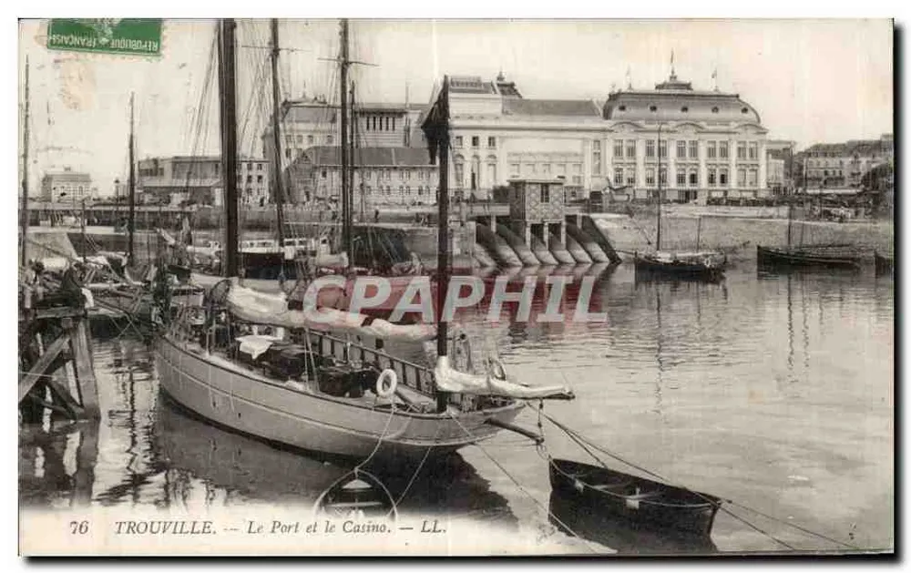 Trouville — Der Hafen und das Casino — LL. - Vorderseite
