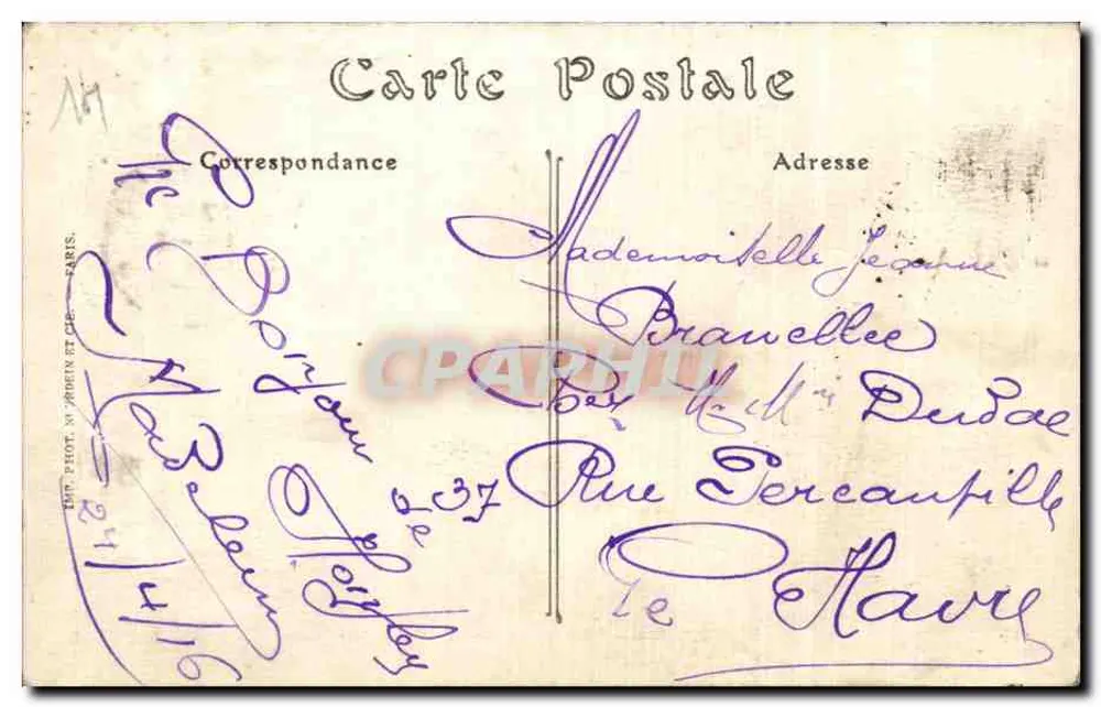 Honfleur — Costa da Graça, o Monte Joli — ND. Fot. - Verso
