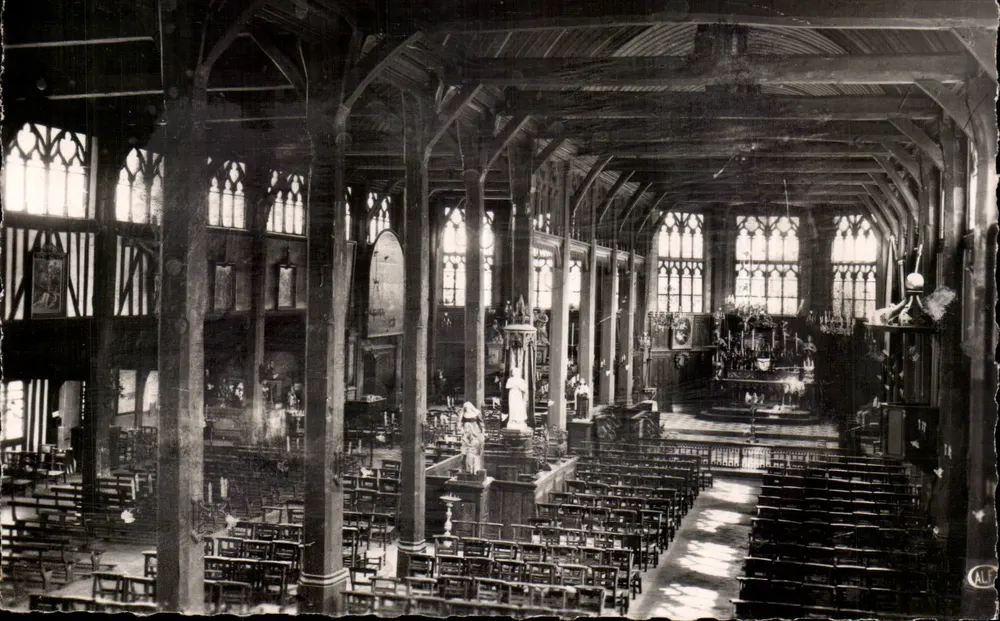 Igreja de Santa Catarina - A Nave — Honfleur (Calvados) — Edição GALF - Frente