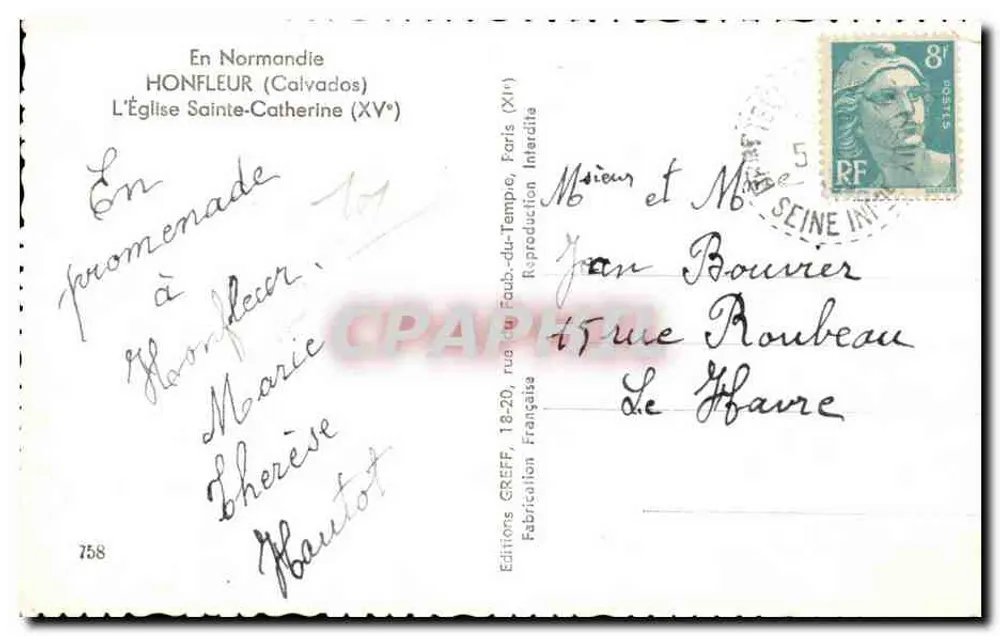 HONFLEUR — A Igreja de Santa Catarina (século XV) — Edições GREFF - Verso