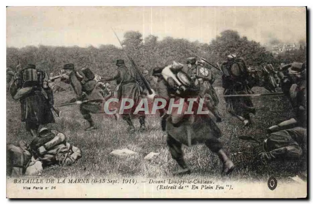 Schlacht an der Marne (6–13. Sept. 1914) — Vor Douppy-le-Château — Vise Parla Nr. 26 - Vorderseite