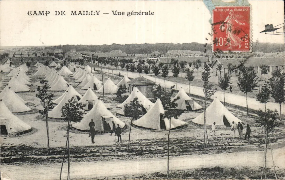 Camp de Mailly — Vue générale — Éditeur : imprimeur non visible - Frente