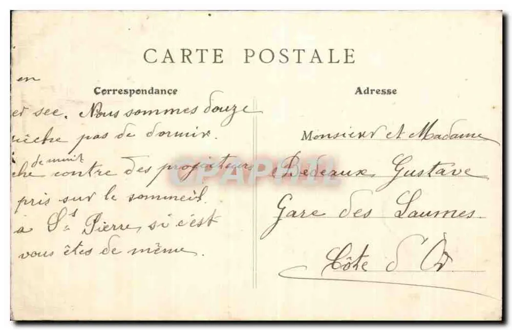 Camp de Mailly — Vue générale — Éditeur : imprimeur non visible - Verso