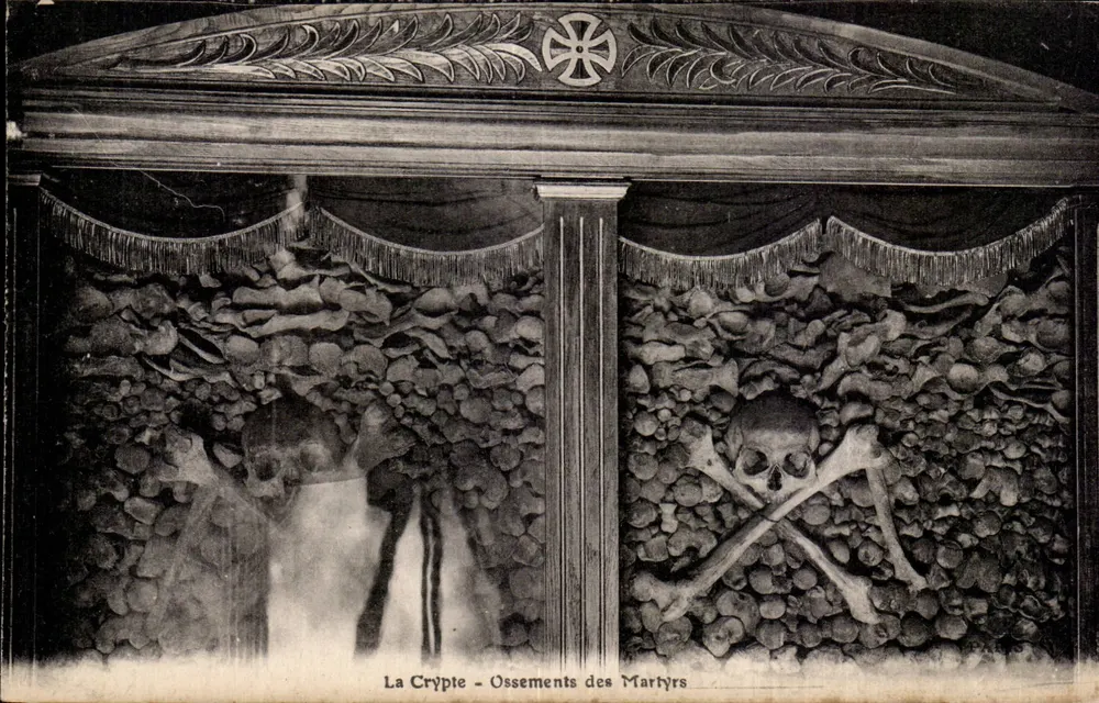Die Krypta — Knochen der Märtyrer — F. Fleury, Paris - Vorderseite