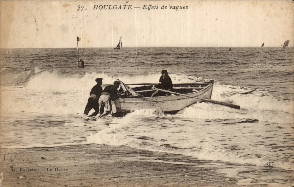 Houlgate — Efekty fal — G. Forestier - Le Havre, nr 57 - Awers