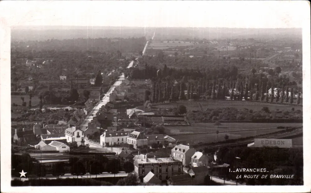 Avranches — De weg naar Granville — E. Debón - Voorkant