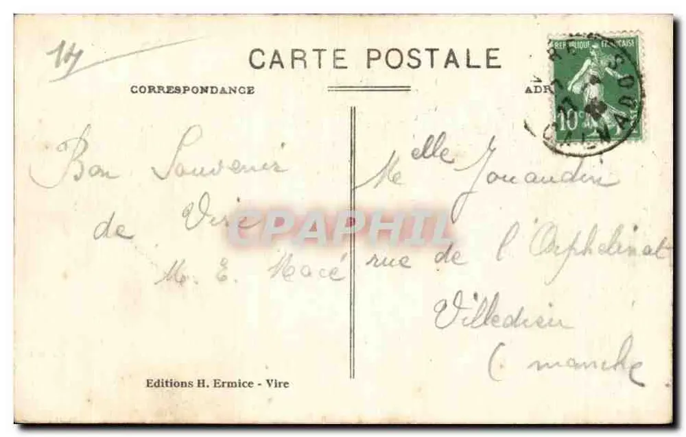 Vire — A Porta da Horologia — Edições H. Ermice - Verso