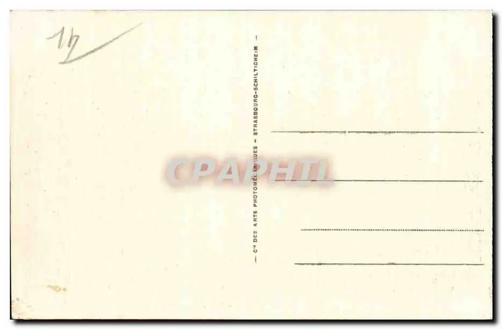 Langrune - A hora do banho — Bilhete postal antigo n°119, editor C+ des Arts Photographiques - Verso