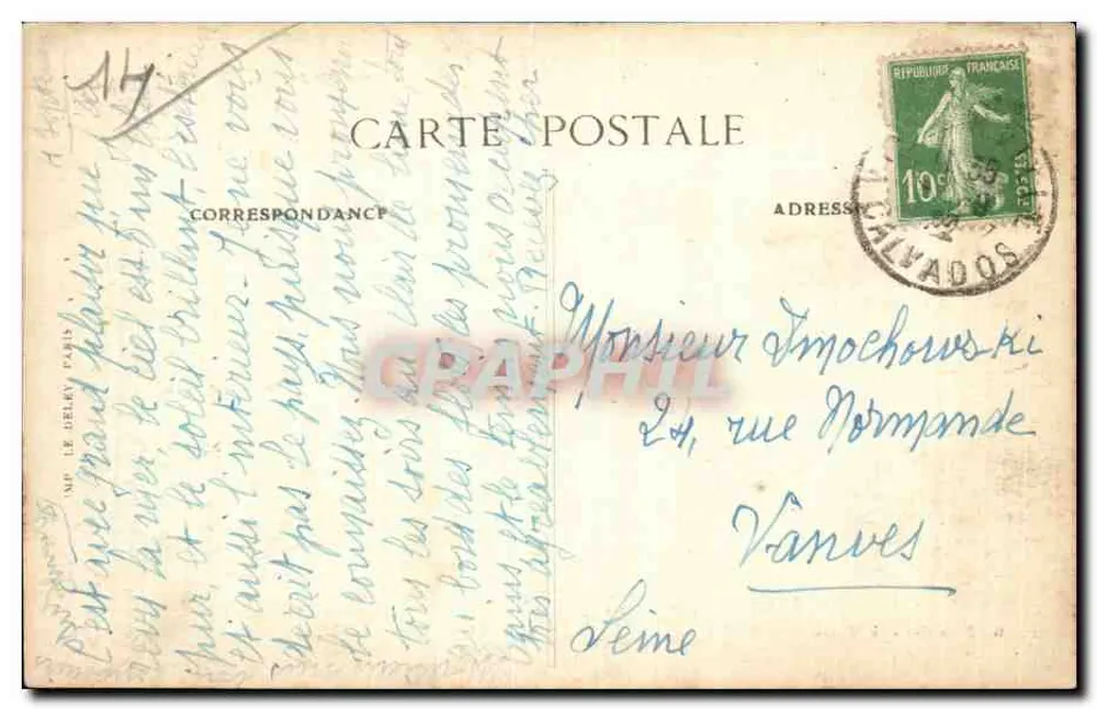 Villerville — Panorama e Calvaire — Formetier, Le Havre - Verso