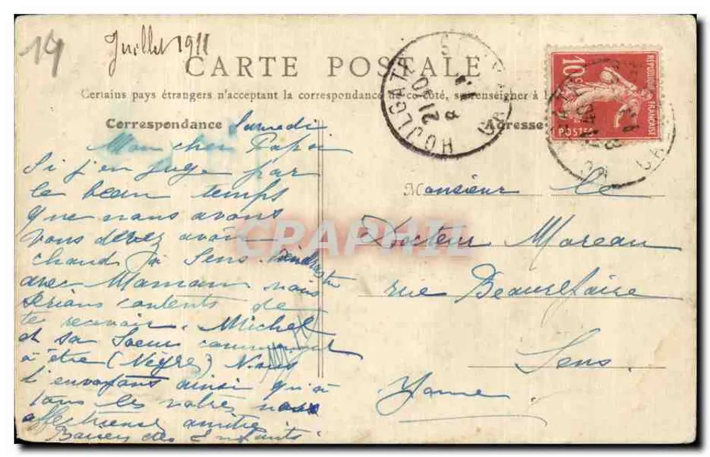 Dives-sur-Mer (Calvados) — O Porto — B. F., Paris - Verso