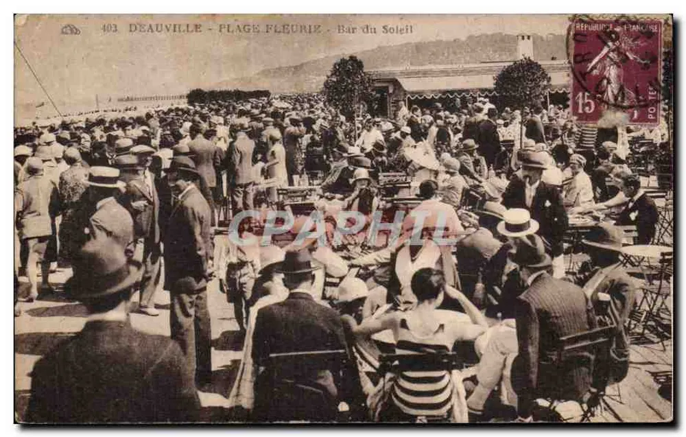 Deauville - Blütenbecken - Bar du Soleil — anonymer Verlag, Nr. 403 - Vorderseite