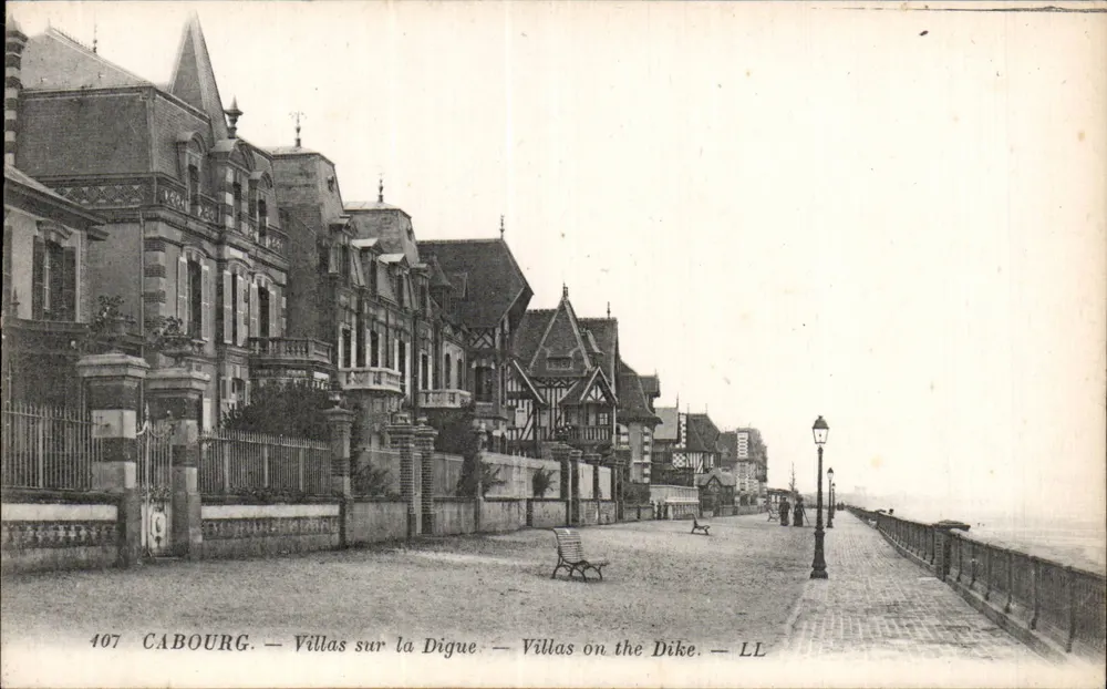 Cabourg — Villas na Digue — LL, n° 407 - Frente